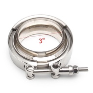 2.5 "3" V-Band CLAMP ชายหญิงชุดหน้าแปลน Turbo Downpipe Wastegate V-Band Turbo ท่อไอเสียรถอุปกรณ์เสริ