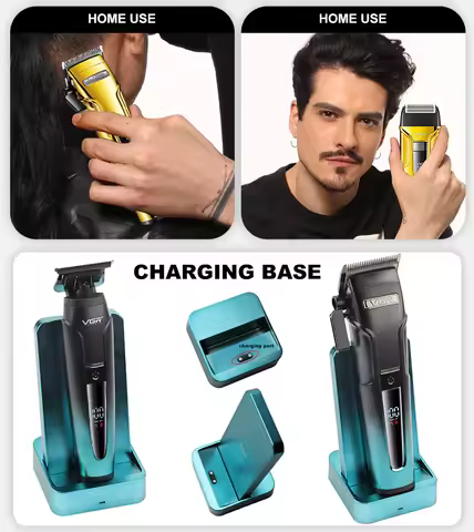VGR Hair Clipper Professional Hair Cut Machine Electric Face Shaver 0 Mm Body Trimmer Rechargeable B