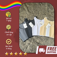 Áo Nịt Ngực Móc Cài Trước - Áo Lót Bó Nịt Làm Ngực Tomboy Thể Thao Tập Gym Ba Lỗ Thun Trơn Cotton Ge
