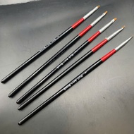 ️ EYELINER GEL BRUSH - STANDARD RED HANDLE TYPE 1 - Gel Eyeliner Brush - Red Handle - Soft Bristle, 