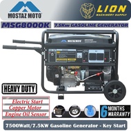 MOSTAZ MOTO 7500Watt/7.5KW 4-stroke Petrol Generator MSG8000K - Heavy Duty for Commercial Use - 6 Mo