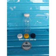 CHILI BOTTLE 200 SN CAPML 200 WATER BOTTLE/ ML 200 PLASTIC BOTTLE/ ML