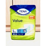 BuyLah &amp; PayLah 7 Packs + 7pcs Free (2X Absorbency) NEW TENA Value (L) Tape Adult Diapers 114cm to 147cm (45"-58")