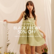 lookbooklookbook nugget dress green knit ชุดมินิเดรส สีเขียว
