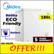 Midea 186L Chest Freezer MD-RC207FZB01 with Quick Freezing Mode WD-260WA / MD-RC151FZB01 Peti Sejuk 