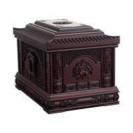 Fu Anxiang Urn Box Solid Wood Ebony Male Female Longevity Box Log Small Coffin Funeral Supplies 3.9