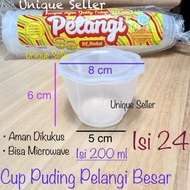 Cup Puding 100ml 200ml Pelangi isi 24 / Cup Puding 100 ml Pelangi / Cup Puding 200 ml Pelangi / Cup 