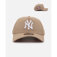 New York Yankees "Tan" 9FORTY A-Frame Baseball Cap Adjustable Baseball Cap Fashion Accessory