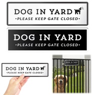 [FS] Dog in Yard Sign Pet Family Yard Sign Wall Decor Wooden Keep Gate Closed Sign for Garden Yard D