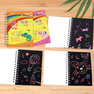 Kids Scratch Art Set ชุดวาดภาพสร้างสรรค์พร้อมเทมเพลตเป็นมิตรกับสิ่งแวดล้อม 24 ชิ้นสำหรับชั้นเรียนศิล