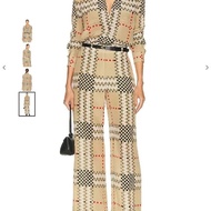 BURBERRY英國黑標像素感格紋絲質長褲