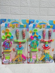 Mainan Anak set plus Boneka termurah LO3 / Mainan Anak Play Time LO 3
