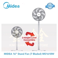 Midea 16” Stand Fan (7 Blades) MS1618W [One Year Warranty]