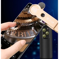 Professional 10x 20x Handheld Magnifier with Dual Light Source for Antique Jewelry , 10x Led Magnifi