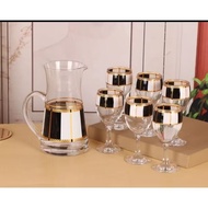 Pitcher Set/ Glass Beautiful Glass/ Set pitcher
