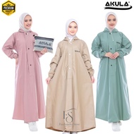 AKULA original Muslim syar'i gamis Raincoat, thick pvc material, elastic, affordable price, stylish 