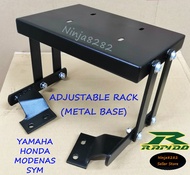 RAPIDO Rack Adjustable Rack (Metal Base/Plastic Base) Monorack Lipat - YAMAHA EGO GEAR SOLARIZ AVANT