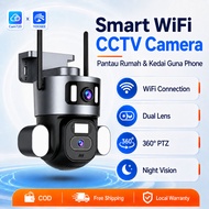 Cam720 Kamera CCTV WiFi Yoosee Dual Lens 360° PTZ 4K HD Outdoor Waterproof Night Vision Kamera Kesel
