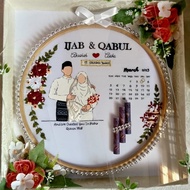 Frame Mas kahwin Embroidery