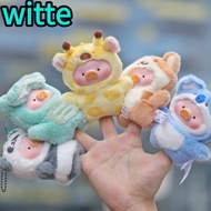 WITTE Lulu Piggy Plush Box, Stuffed Animals Box Lulu Piggy Finger Puppet Box, Cartoon Animal Party F