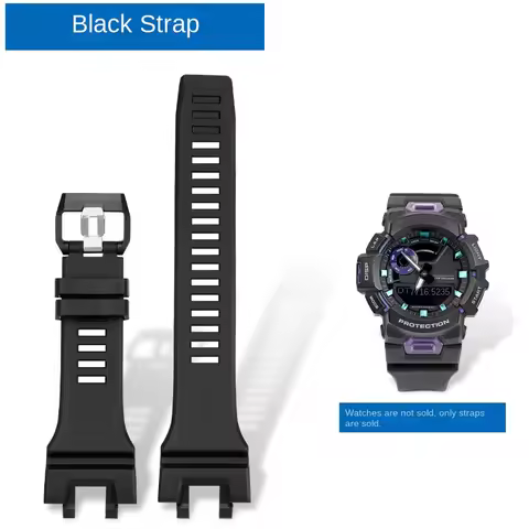For Casio G-SHOCK 5641 GBA-900-1A/7A/CB Silicone Watch Strap Convex Joint Black Men's Outdoor Bracel