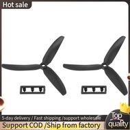 1 pair 5030 3-Blades Direct Drive Propeller Prop CW/CCW for RC Airplane Aircraft (Black)