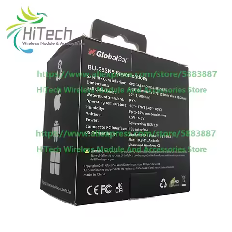 in stock!GlobalSat USB GPS Receiver BU353N5 BU-353N5 replace BU353S4 , BR-355N5 Replace BR355S4 inte