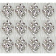 AINNUR BW006 Iron On Bead Iron On Manik Tampal Chunky Glass Diamond Patch Batu Tampal Beads Manik Ba