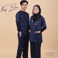 🔥PAIR LADIES SCRUBSUIT🔥 【READY STOCK】BAJU SCRUB MEDICAL SCRUB SUIT