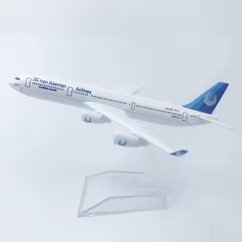 Airplane Aviation Model Toys 1/400 Scale 16cm A340 Iran Airways Model Aircraft Diecast Plastic Alloy