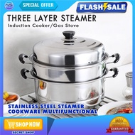 AUTHENTIC 3 LAYERS STEAMER FOR PUTO 3 LAYER SIOMAI STEAMER STAINLESS STEEL STEAMER COOKWARE MULTIFUN