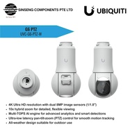 Ubiquiti Unifi G6 PTZ UVC-G6-PTZ All Weather 8MP 4K Dual Lens PTZ Camera with 10x Hybrid Zoom and AI