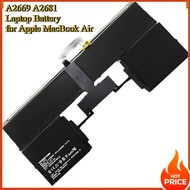 New A2669 A2681 Laptop Battery for Apple MacBook Air 13 Inch M2 2022 Year 11.54V 52.6Wh 4561mAh for 