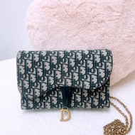 Dior saddle woc 藍色老花馬鞍鏈條包