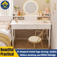 Dressing table Light Luxury vanity cabinet table set bathroom Dressing Table With Mirror With Drawer with light Bedroom Modern Simple Storage Cabinet Make Up Table