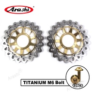 Arashi Full Floating Front Brake Disc Rotors For HONDA CBR1000RR Fireblade 2008 2009 2010 2011 2012 