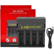 18650 Battery Charger,4 Bay 3.7V Lithium Battery Charger, Smart USB can Quickly Charge,Suitable for 