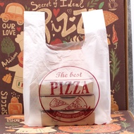 Pizza Vest Bag pizza Packing Bag 23cm 30cm 33cm 40cm pizza Plastic Bag Food Vest Bag