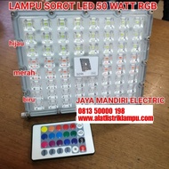 Sale | New Produk LAMPU SOROT LED 50W RGB 50WATT WARNA WARNI 50 WATT