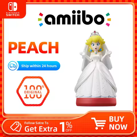 Nintendo Amiibo - Peach Wedding Outfit-Super Mario Odyssey- for Nintendo Switch Game Console Game In