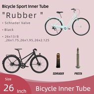 Bicycle Inner Tube – 26 x 1 3/8 / 26 x 1.75 / 26 x 1.95 / 26 x 2.125 (Schrader Valve)