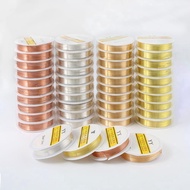 0.3-1.0 mm Brass Copper Wires Beading Wire For Jewelry Making Gold Silver【Color Retention】