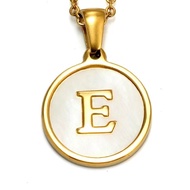 พร้อมส่งร้านไทย 📌📌 สร้อยคอ สร้อยตัวอักษรA-Z วงกลม สร้อยคอคู่รัก สีทอง NF2 / NF3