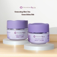 Pharmaskin cream malam glowing dan cream siang glowing