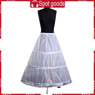 WIN Women's A-Line Wedding Petticoat with 3 Hoops