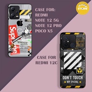 OFF WHITE Xiaomi Redmi 12C Glossy Killau Case | Note 12 4G | Note 12 5G | Note 12 Pro 4G | Note 12 P
