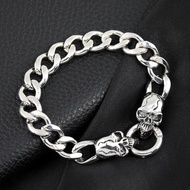 health bracelet magnetic bracelet Skull Domineering Tough Guy Cool Men's Titanium Steel Bracelet Hip