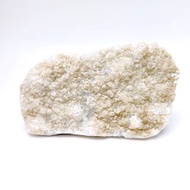 猶抱。原礦 療癒 淨化 擺件 l 鑽石魚眼石 霧面黃綠軟糖 平板 l