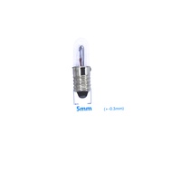 【Be worth】 15pcs Mini Indicator Bulb E5 6.3v E5 12v E5 24v Lamp E5 6v Miniature Bulb E5 1.5v E5 2.5v