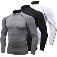 outlet Rashguard Men s Running Shirt Long Sleeve Gym Compression Bodybuilding TShirt Men Quickdrying